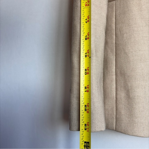 J Crew Parke Blazer Sz 4 Flax Beige Linen Blend Single Button Jacket NWT Career - Picture 9 of 14